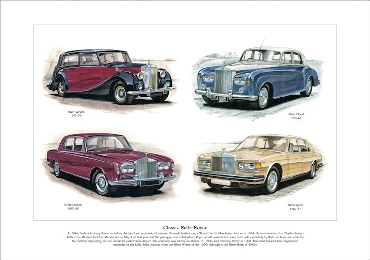 CLASSIC ROLLS-ROYCE - Fine Art Print - Silver Shadow Cloud Wraith Spirit images