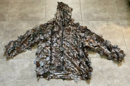 Red Head Camouflage RealTree Xtra Hunting Jacket Hoodie w/ 3D Leaves XS Youth? - 第 1/5 張圖片