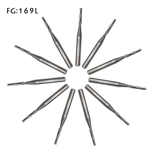 Dental Tungsten Carbide Steel Burs FG Drills Round Pear Taper Fissure Cutter - Picture 209 of 328
