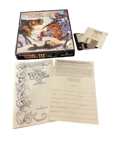 VTG The Magic Candle III 3 Big Box PC Game MindCraft (1992, 3.5" Floppy) No Map - Afbeelding 1 van 5