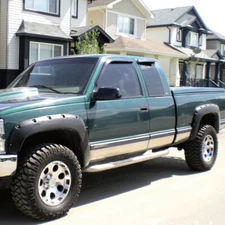 4PCS RIVET FENDER FLARES POCKET STYLE FIT FOR 07-14 SILVERADO 1500 2500HD/3500HD