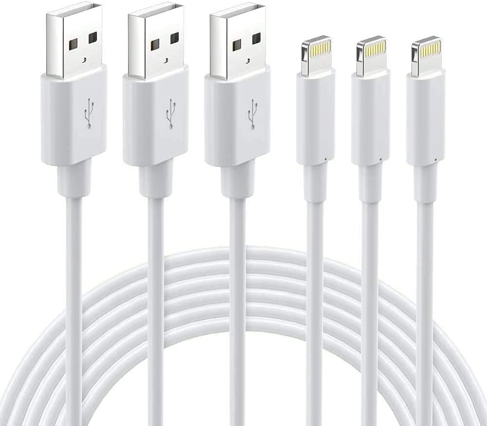 Lightning Cable Mfi Certified - Iphone Charger 3Pack 6FT Lightning to USB a Char-image