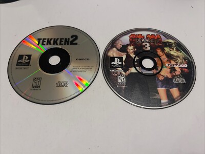Tekken 2 & 3 Lot PS1 (Sony Playstation1, 1996) Disc Only - Fast Free Shipping!