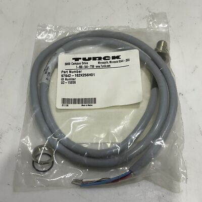 TURCK U2-15856 INDUSTRIAL ETHERNET CABLE ASSEMBLY CAN IN MALE BULKHEAD L=1M U3S