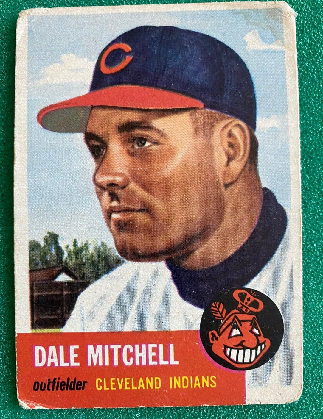 1953 Topps Cleveland Indians #26 Dale Mitchell LOW GRADE