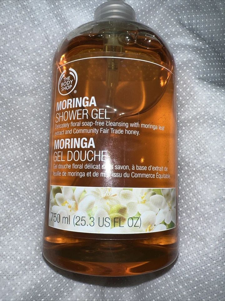Gel de ducha Jumbo Moringa The Body Shop 25,3 fl oz RARO Foto 2 de 4
