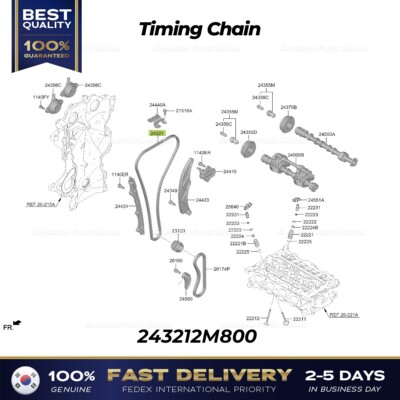 ⭐Genuine⭐ Timing Chain 243212M800 for Hyundai Elantra Kona Kia