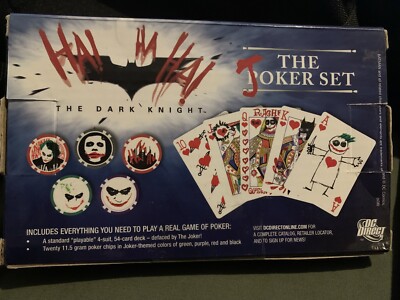 Batman DC COMICS THE DARK KNIGHT (Heath Ledger) Joker POKER CARD