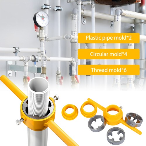 12Pcs PVC Thread Maker Tool Kit Pipe Threader Plumbing Hand Tool with liqHZ* - Picture 5 of 11