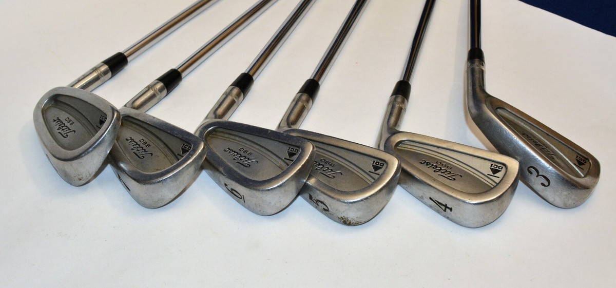 Titleist DCI 990 iron set 3,4,5,6,7,PW RH steel Dynamic Gold R300