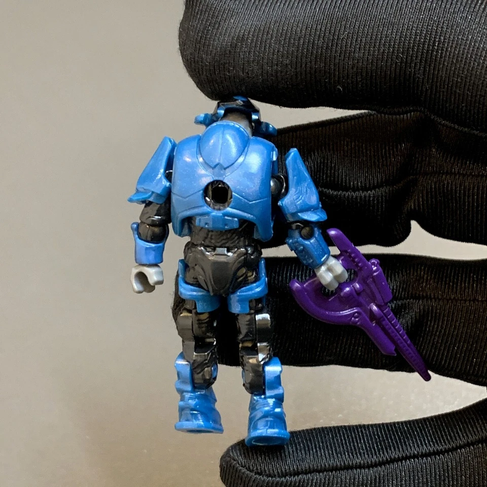 5 New Blue Elite Minor Halo Mega Bloks Construx Covenant Figure Minifigure 5 GUN - Image 4 of 4