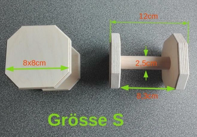 OBEDIENCE Apportierholz Apportel Bringholz farbig natur Kunststoff Hundesport - Bild 4 von 4