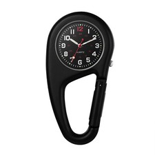 Clip on Carabiner Luminous FOB Watch for Doctors Nurses Chefs Outdoor Activities