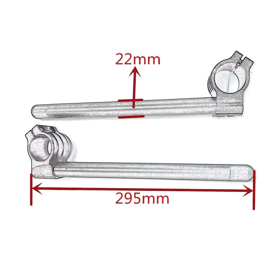 Manillar ajustable tubo horquilla clip apto para Yamaha XS360 SRX250 XV250 XS400  Foto 3 de 4