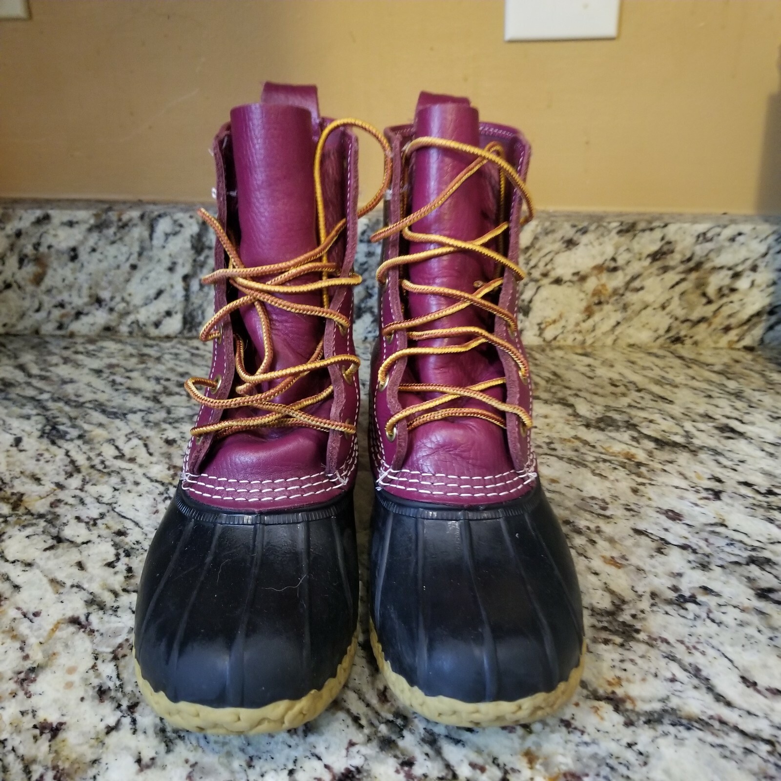 purple ll bean boots