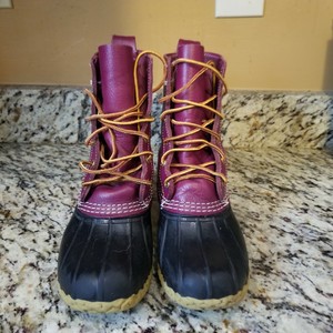 plum colored booties