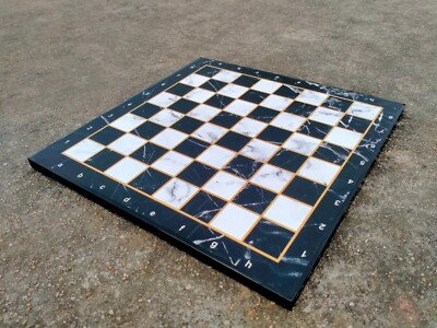 12'' Inch Best Laminated Flat Chess Board(Only Board). Non-Folding Medium Chess.