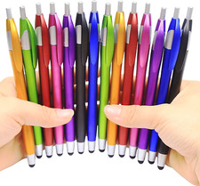 Stylus Pens for Touch Screenspack of 14 2-In-1 Click Ball Pen Ballpoint