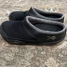 KURU Women's 9.5 M Kivi Black Mesh Slip-On Mule Clog Comfort Shoes