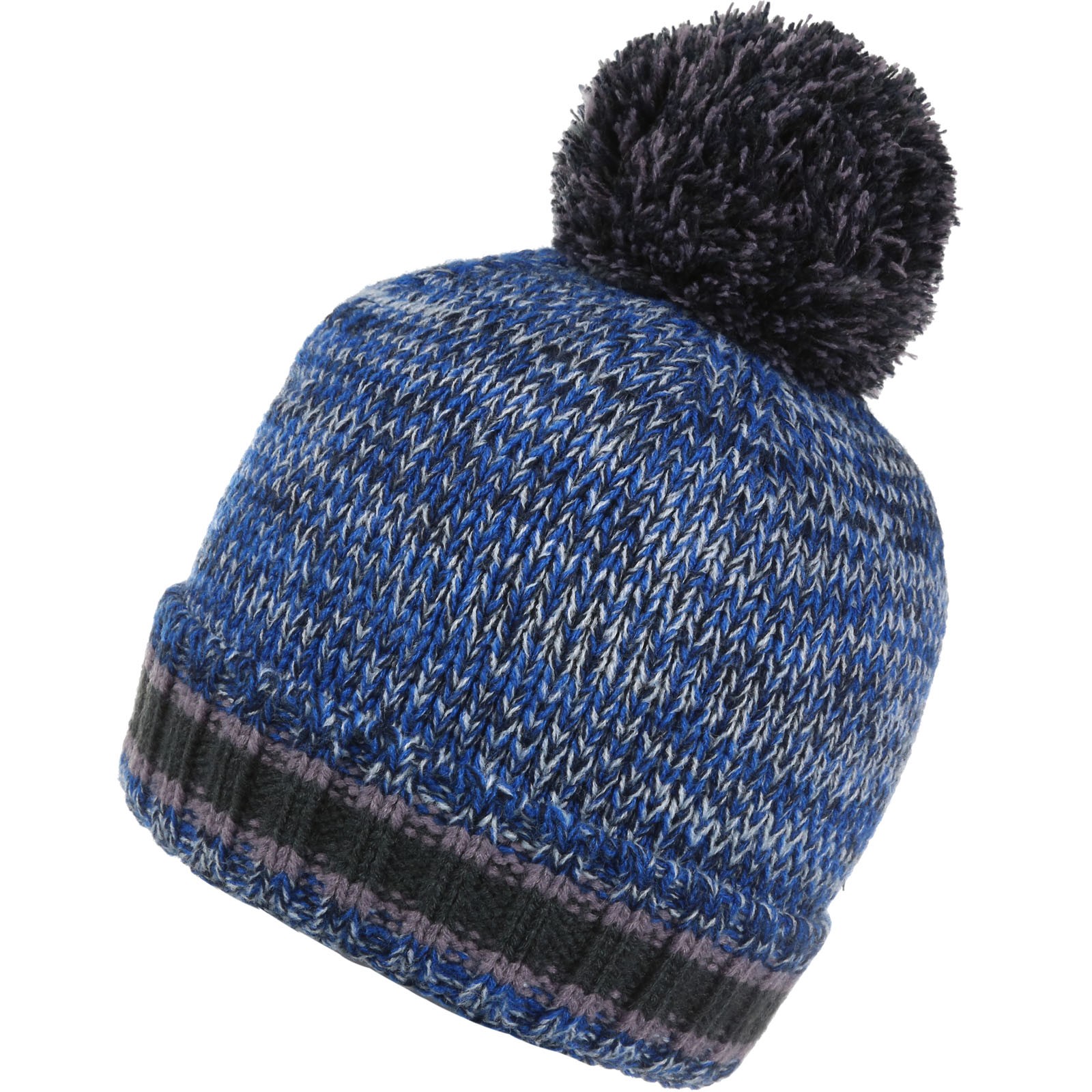 Regatta Kids Davin IV Warm Winter Knitted Bobble Hat - Navy - 7-10 Yrs