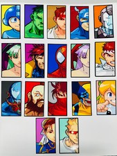 Marvel vs. Capcom: Clash of Super Heroes Vinyl Stickers