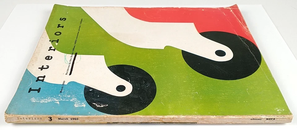 Interiors Magazine March 1960 Offices NOFA Homes MCM Furniture Ads Photos 1075 - Image 4 of 4