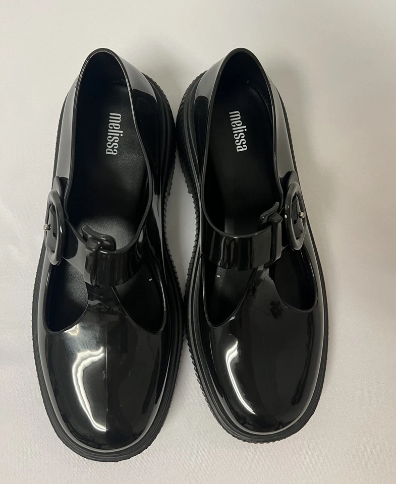 Melissa Women’s Jackie Black Jelly Mary Jane Shoes - Size 9 - Image 4 of 4