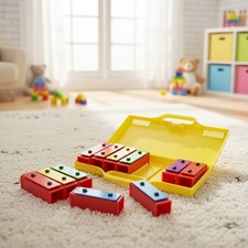 Chromatic 8 Note Xylophone with Vibrant Keys and Carry Case - Educate  Inspire