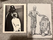 Star Wars 1977 VTG Copies Made Of Original Star Wars New Hope Sketch Artwork