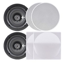 Pyle 8.0 Wall/Ceiling Dual Stereo Speakers, 2...