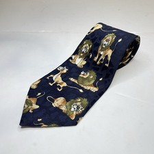 Vintage Pascal High Fashion Lion King Novelty Polyester Necktie Made In USA Rare