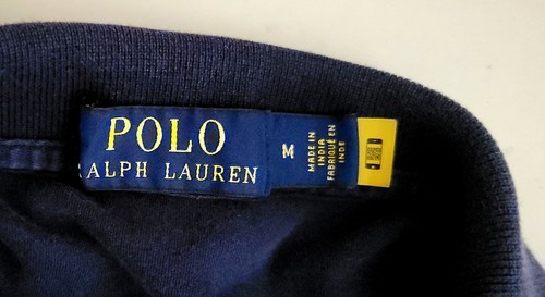 Polo Ralph Lauren Shirt Soft Cotton Navy Blue Short Sleeve Men Sz M White Pony - Picture 6 of 11