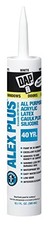 DAP 18152 ALEX PLUS Acrylic Latex Caulk Plus Silicone, 10.1 oz, 12-Pack