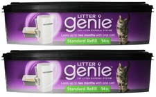 Litter Genie Refill Cartridges 2 Count - For Cat Litter Disposal Systems