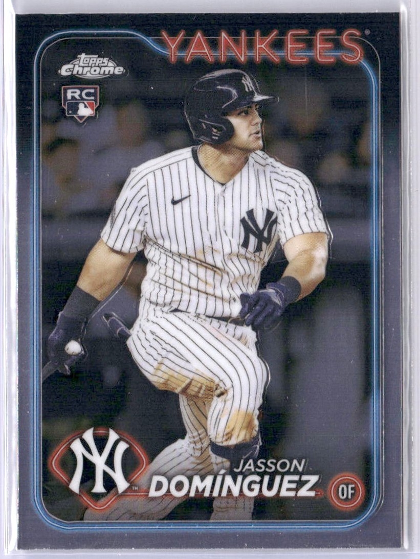 Jasson Dominguez Rookie RC 2024 Topps Chrome Base #89 New York Yankees