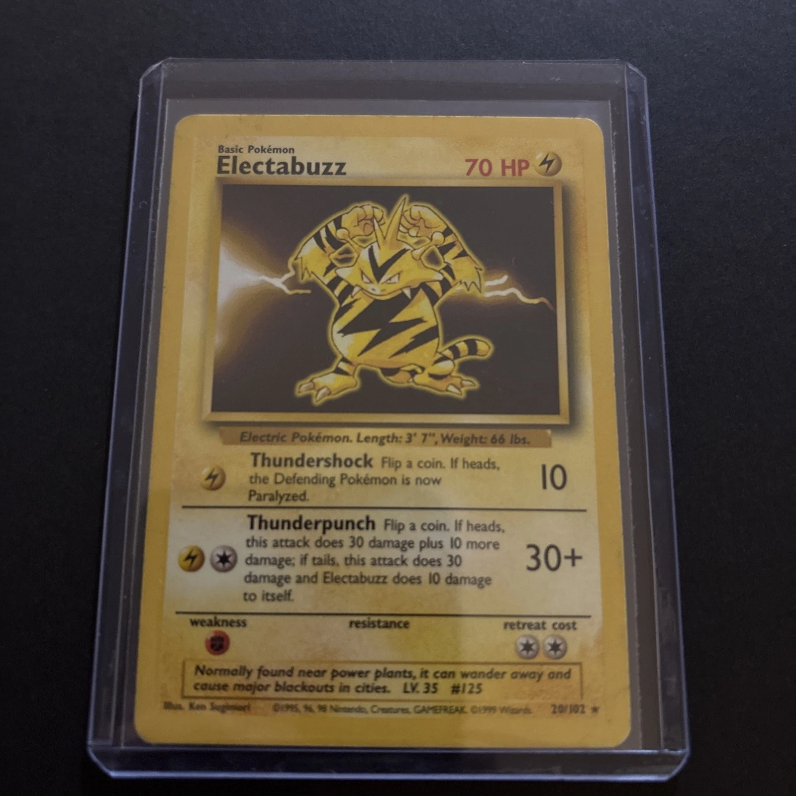 Electrabuzz 20/102 - Base Set (LP) WoTC 1999 70HP Vintage Unlimited