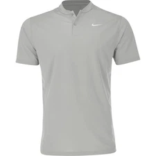 New Nike Golf DRI-FIT Victory Blade Polo LIGHT SMOKE GREY/WHITE MEDIUM