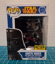 Funko POP Star Wars Darth Vader Hot Topic Metallic 01 Blue Box Vinyl Figure