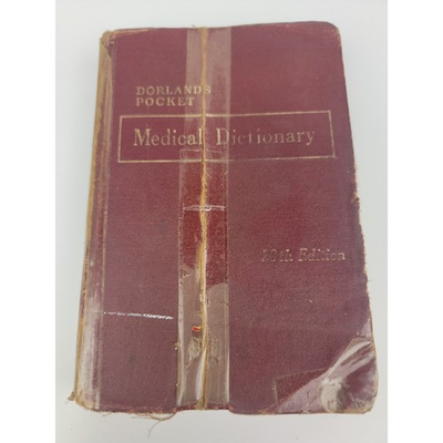#ad Dorland#x27;s Pocket Medical Dictionary 20th Edition 1959 Vintage Saunders 20th Ed $49.95