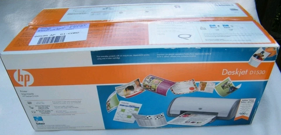 HP DESKJET D1530 COLOR INKJET PRINTER CB708A Brand New Sealed - Image 3 of 4