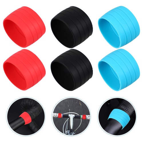 3 Paia Manicotto Manicotto Anello Fisso Bici Biker Manubrio Grip