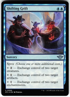 Shifting Grift U Outlaws of Thunder Junction OTJ Foil 66 MTG LP