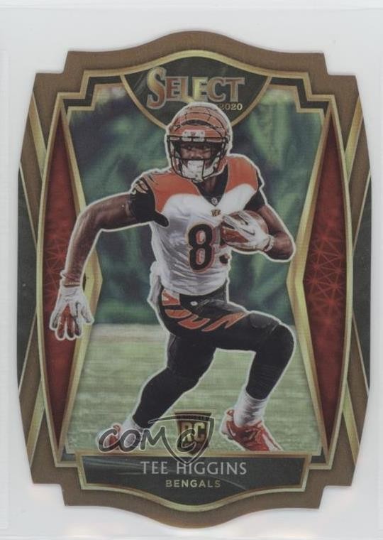 2020 Select Premier Level Copper Prizm Die-Cut /355 Tee Higgins Rookie RC 00er