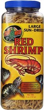 Zoo Med Large Sun-Dried Red Shrimp Tropical Fish Aquatic Turtles 5 oz - 3 Pack