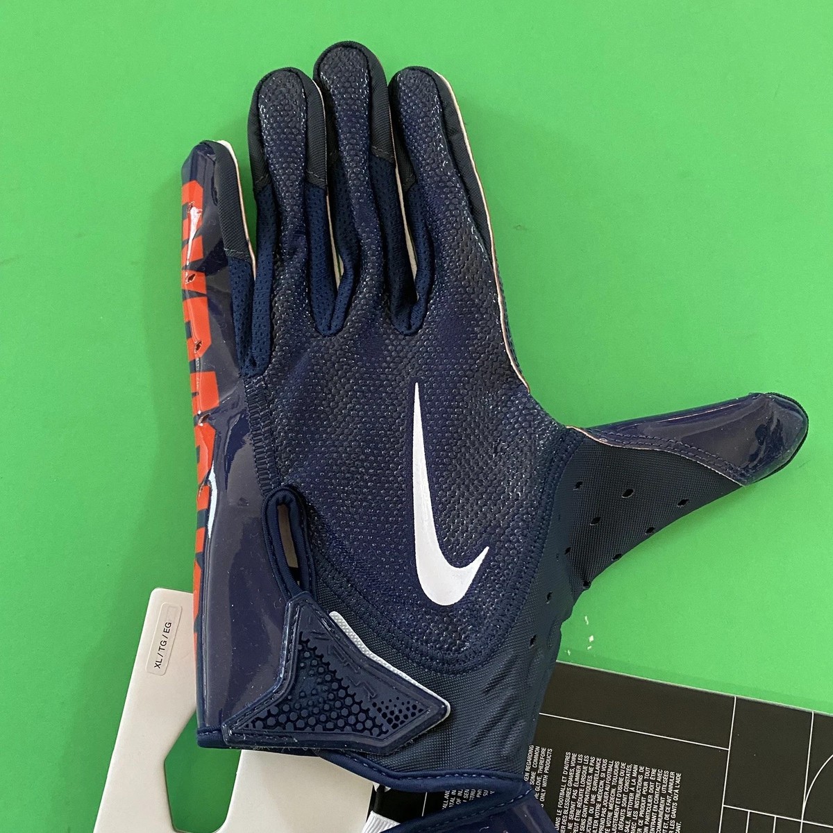 Nike Syracuse Orange Vapor Jet 7.0 Football Gloves - Navy