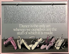 RARE 1982 KENNETH GROOMS LIMITED PRINT DANCE  ART 101 GOOD CONDITION FRAMED