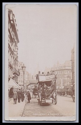 Ansichtskarte London / Fleet Street & Ludgate Circus - England