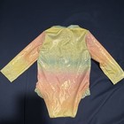 Old Navy Girls Long Sleeve One-Piece Swimsuit Zip Front Glitter Gradient 0-3M — photo 2