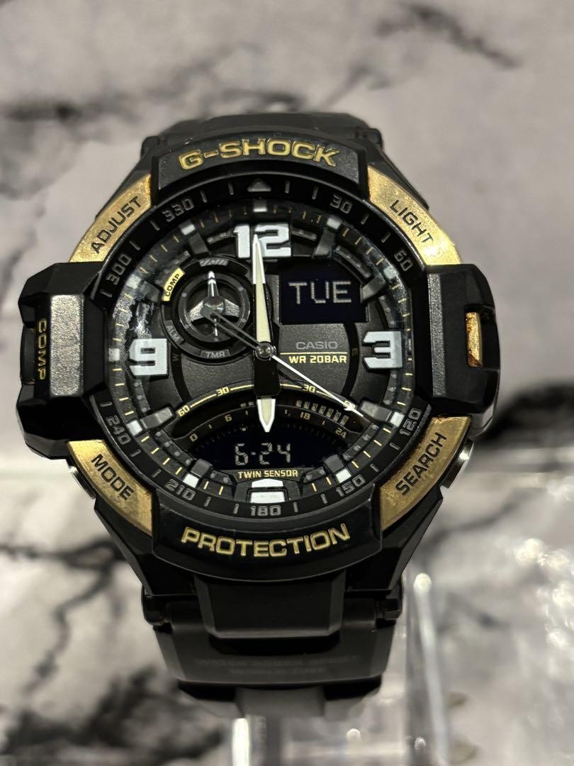 Casio G Shock GA 1000 9GJF Sky Cockpit Analog Digital Yellow