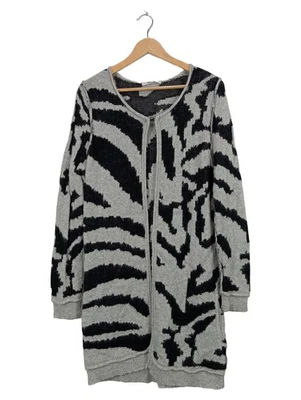Bloom Gilet Femme Long Animal Print Gris Casual (EU 42, INT XL) - Photo 1/3